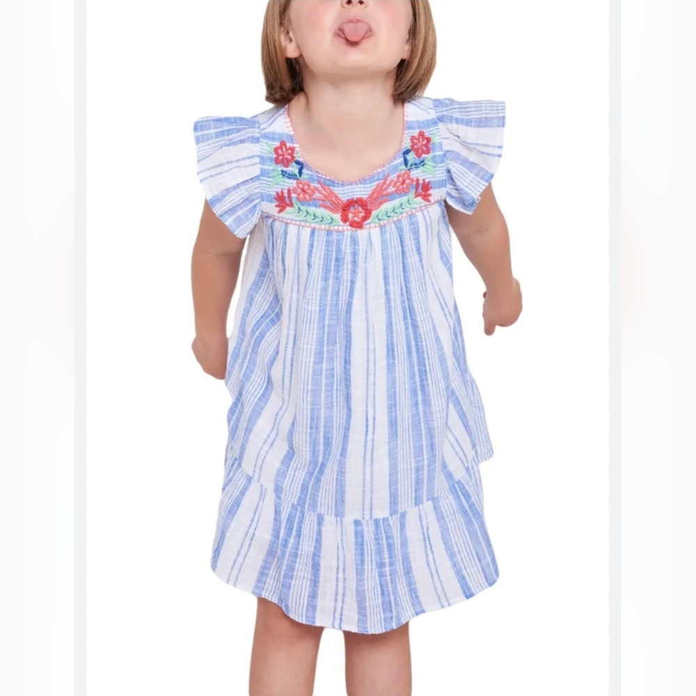Roller Rabbit Embroidered Dress, girls size 10